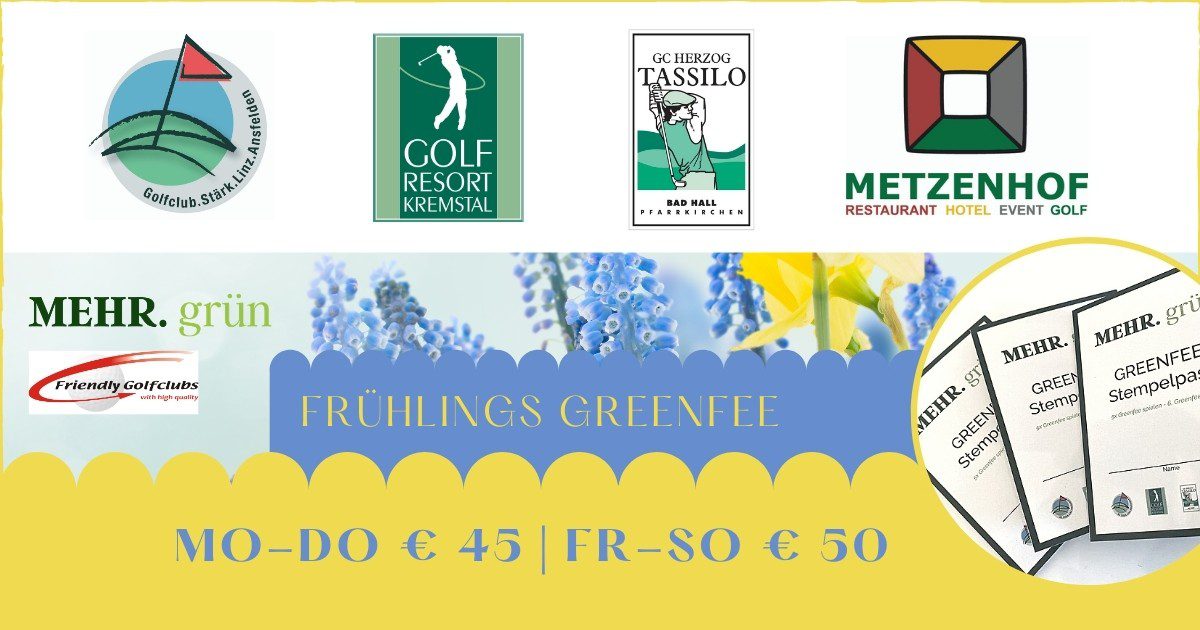 Greenfee Aktion MEHR. gruen