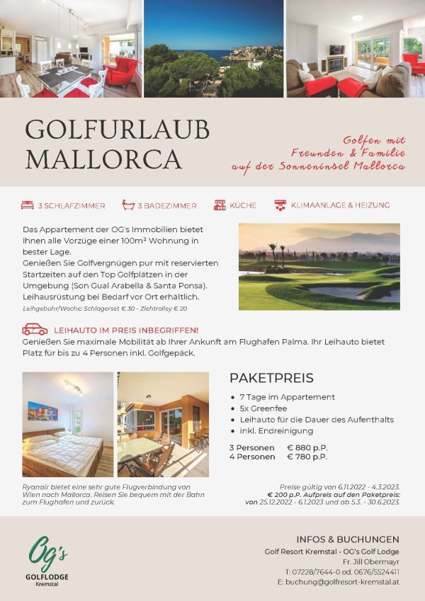 mallorca golfurlaub golf resort kremstal